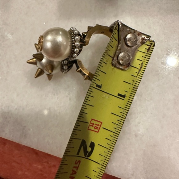 Ring Gold-Tone Metal & Faux Pearl - Picture 6 of 14
